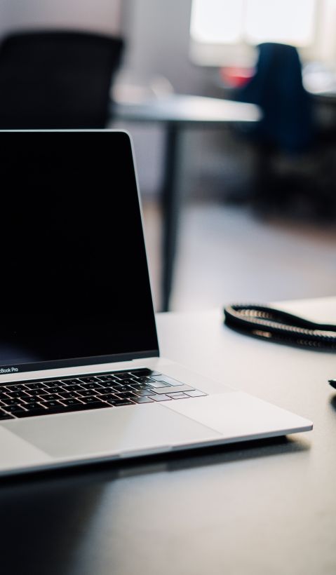 Laptop and Phone - call for contact